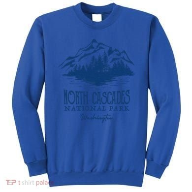 North Cascades National Park Mountain Design Gift Sweatshirt