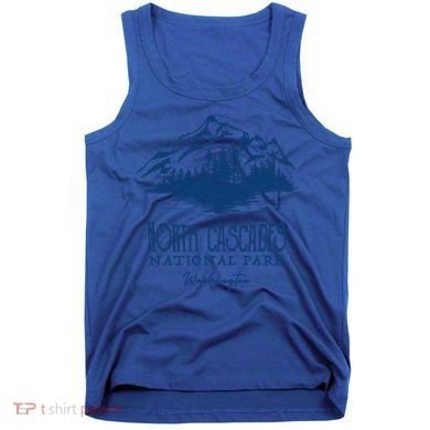 North Cascades National Park Mountain Design Gift Tank Top