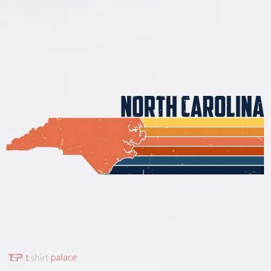 Retro Vintage North Carolina Youth Performance Sprint T-Shirt