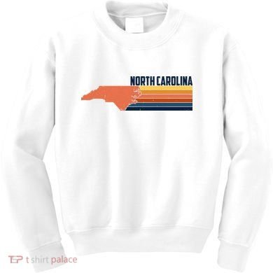 Retro Vintage North Carolina Kids Sweatshirt