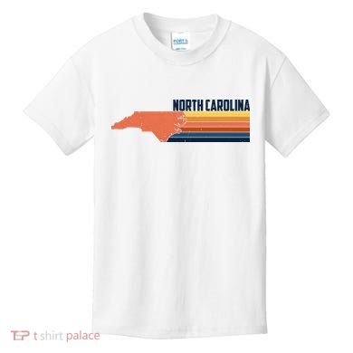 Retro Vintage North Carolina Kids T-Shirt