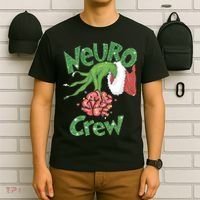Neuro Crew Nurse Christmas T-Shirt thumb 6