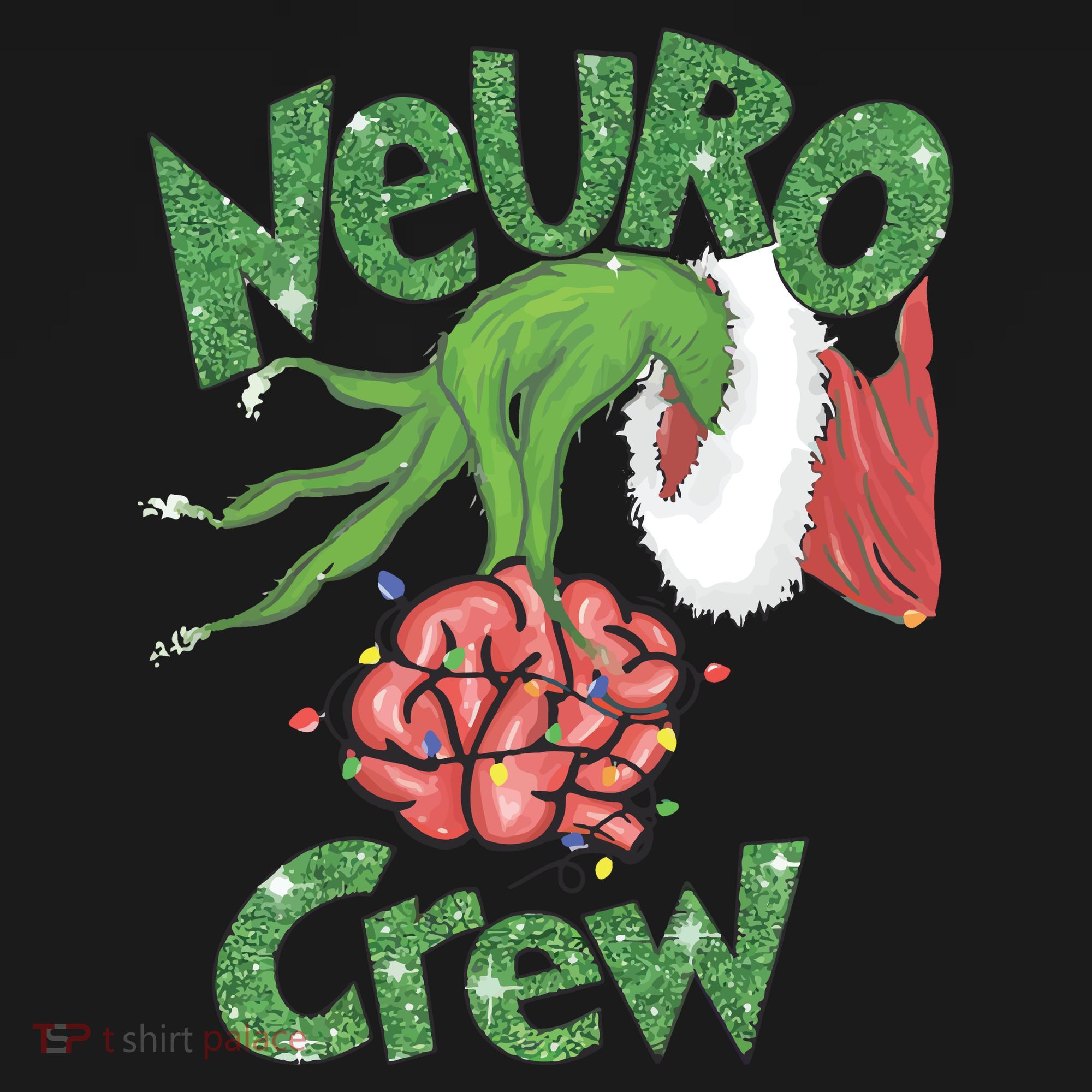 Neuro Crew Nurse Christmas Baby Bodysuit