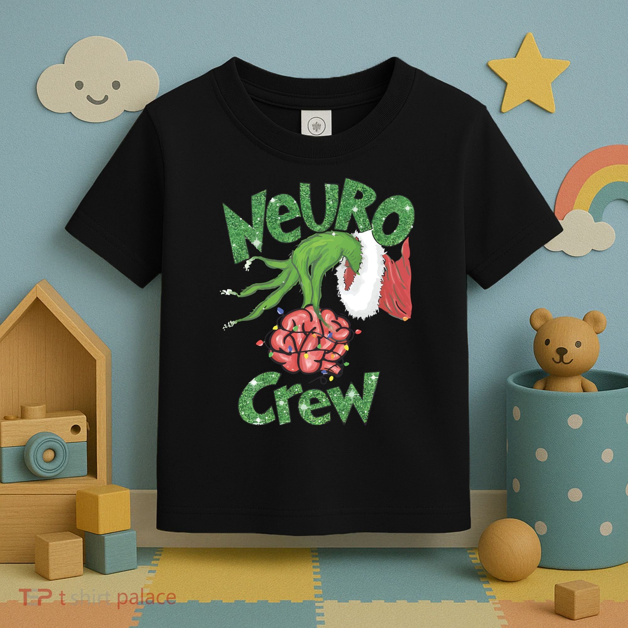 Neuro Crew Nurse Christmas Toddler T-Shirt