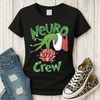 Neuro Crew Nurse Christmas Women's T-Shirt thumb 3
