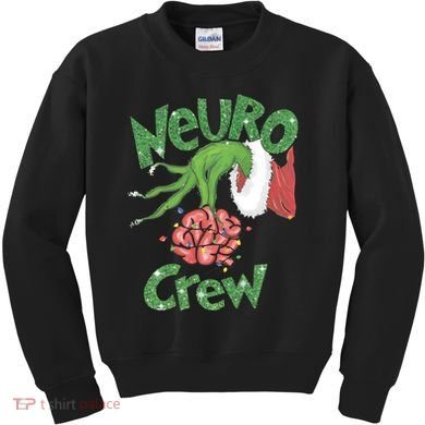Neuro Crew Nurse Christmas Kids Sweatshirt