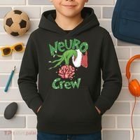 Neuro Crew Nurse Christmas Kids Hoodie thumb 2