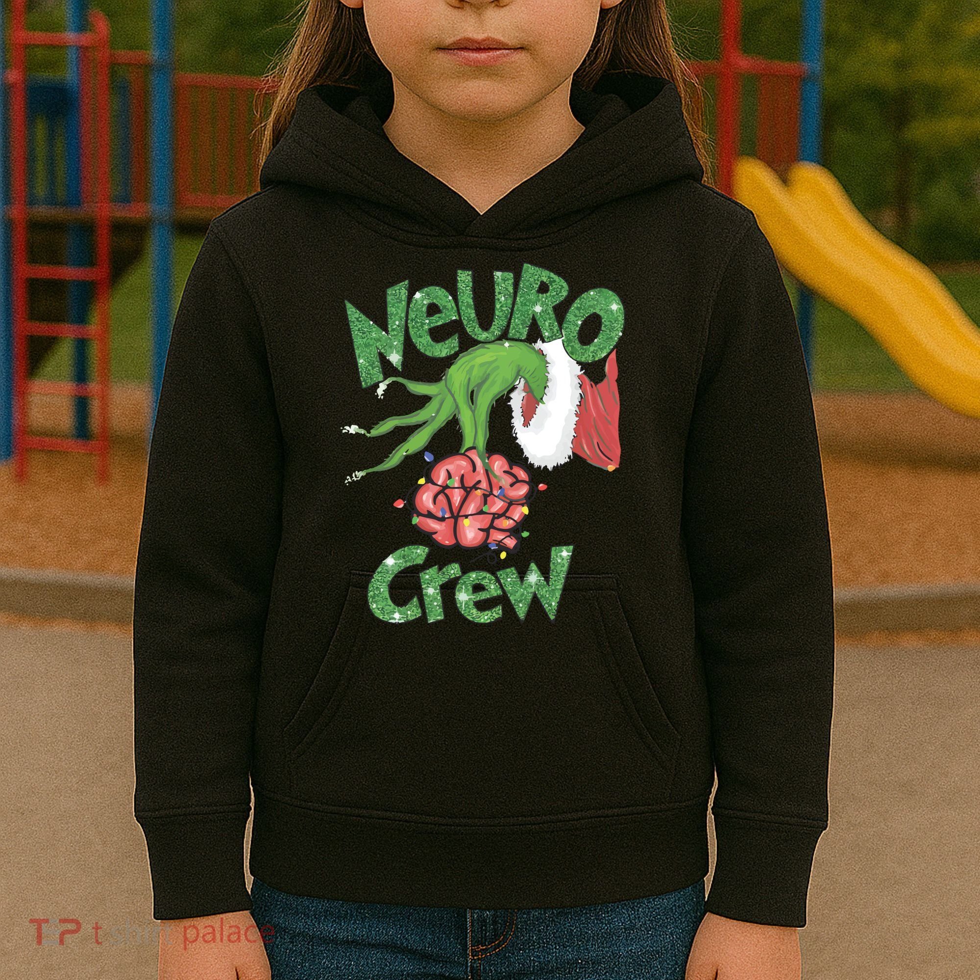 Neuro Crew Nurse Christmas Kids Hoodie