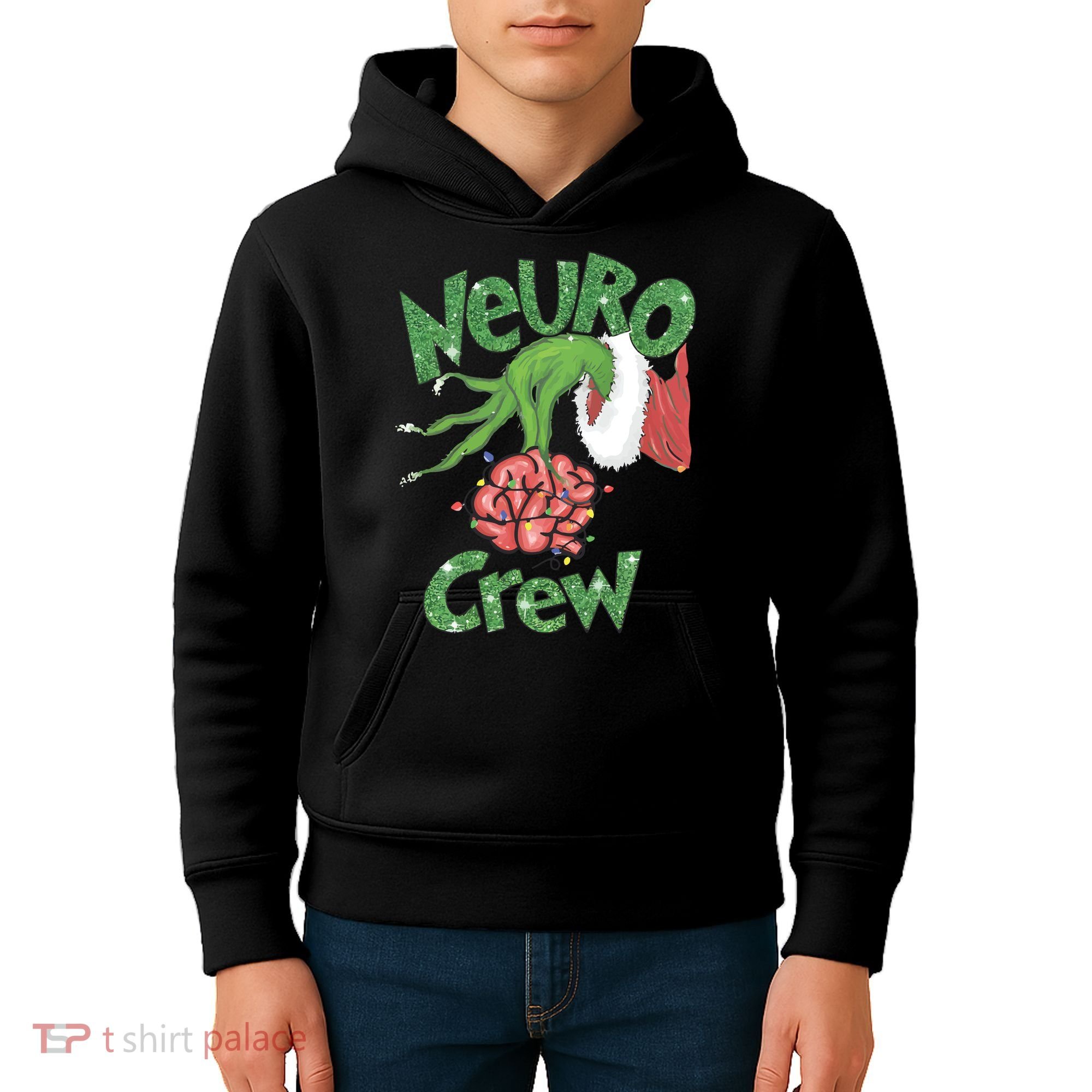 Neuro Crew Nurse Christmas Kids Hoodie