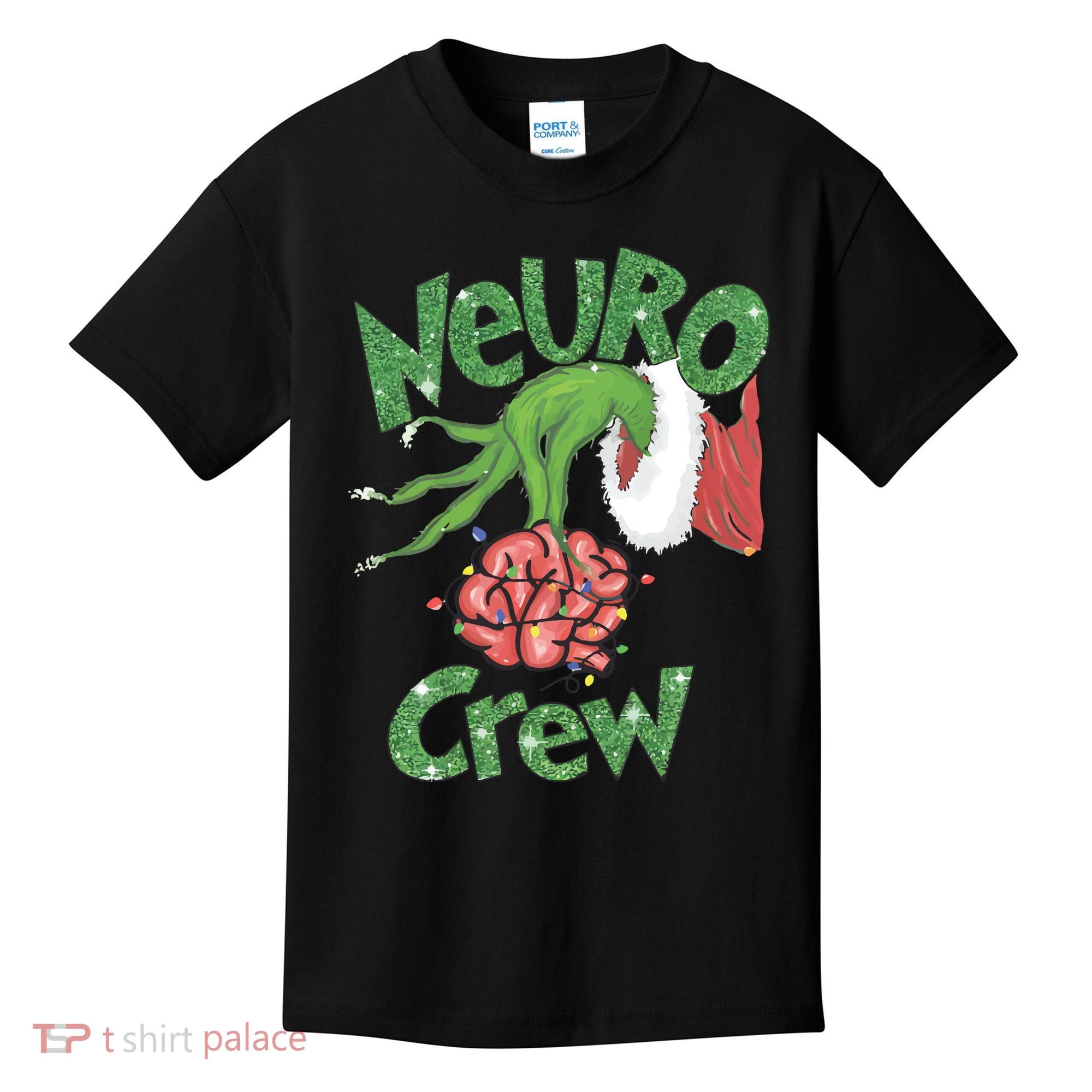 Neuro Crew Nurse Christmas Kids T-Shirt