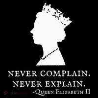 Never Complain Never Explain Queen Ii Elizabeth England Women's Hoodie thumb 2