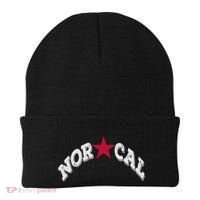 Northern California Norcal Nexa Rust Font Style Gift Beanie thumb 0