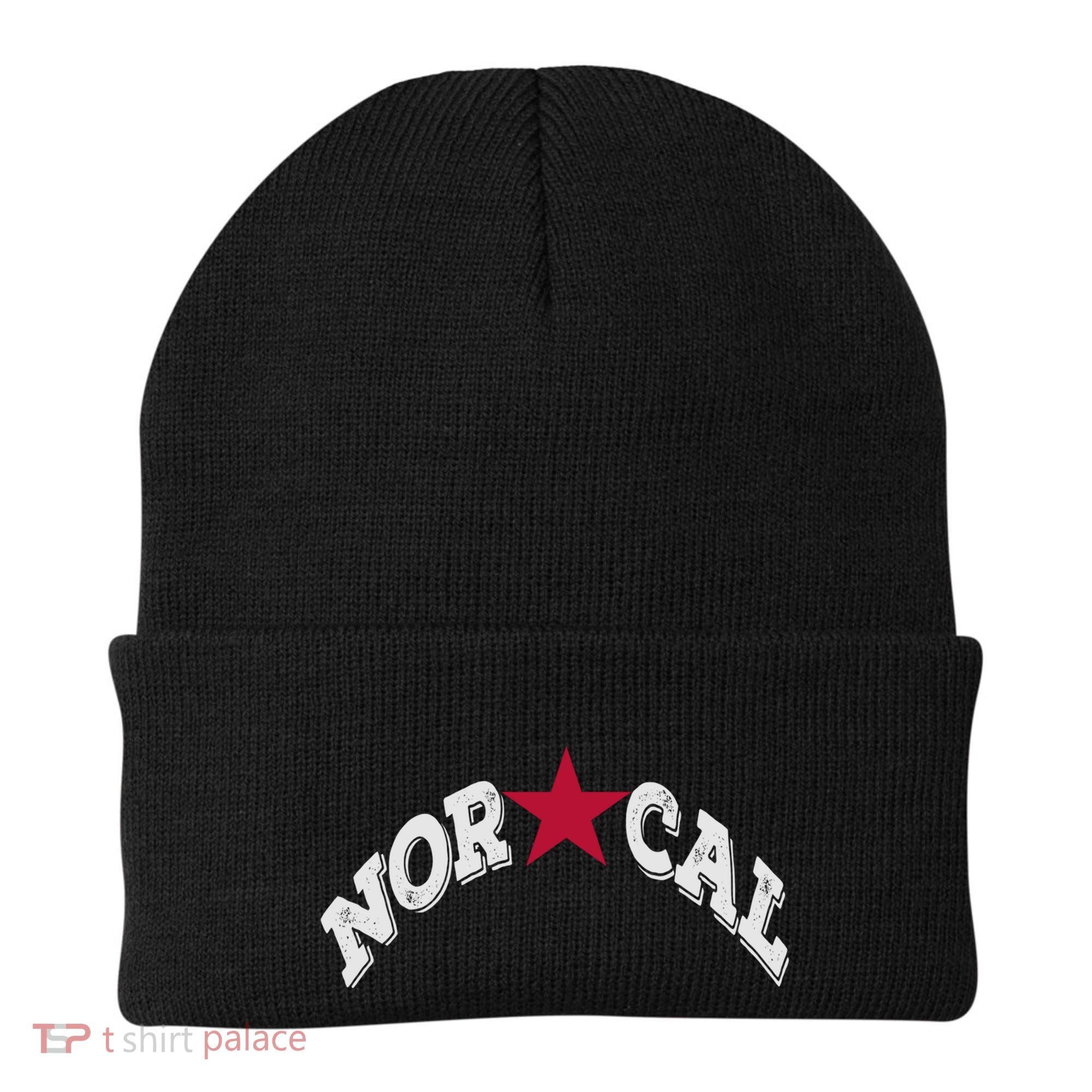 Northern California Norcal Nexa Rust Font Style Gift Beanie