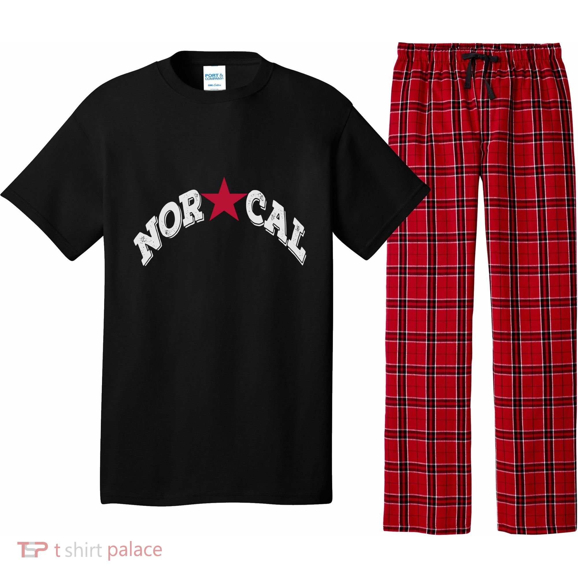 Northern California Norcal Nexa Rust Font Style Gift Pajama Set
