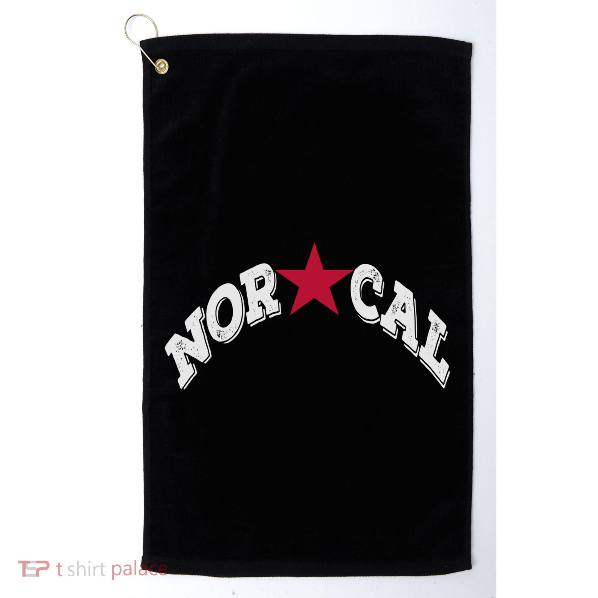 Northern California Norcal Nexa Rust Font Style Gift Golf Towel