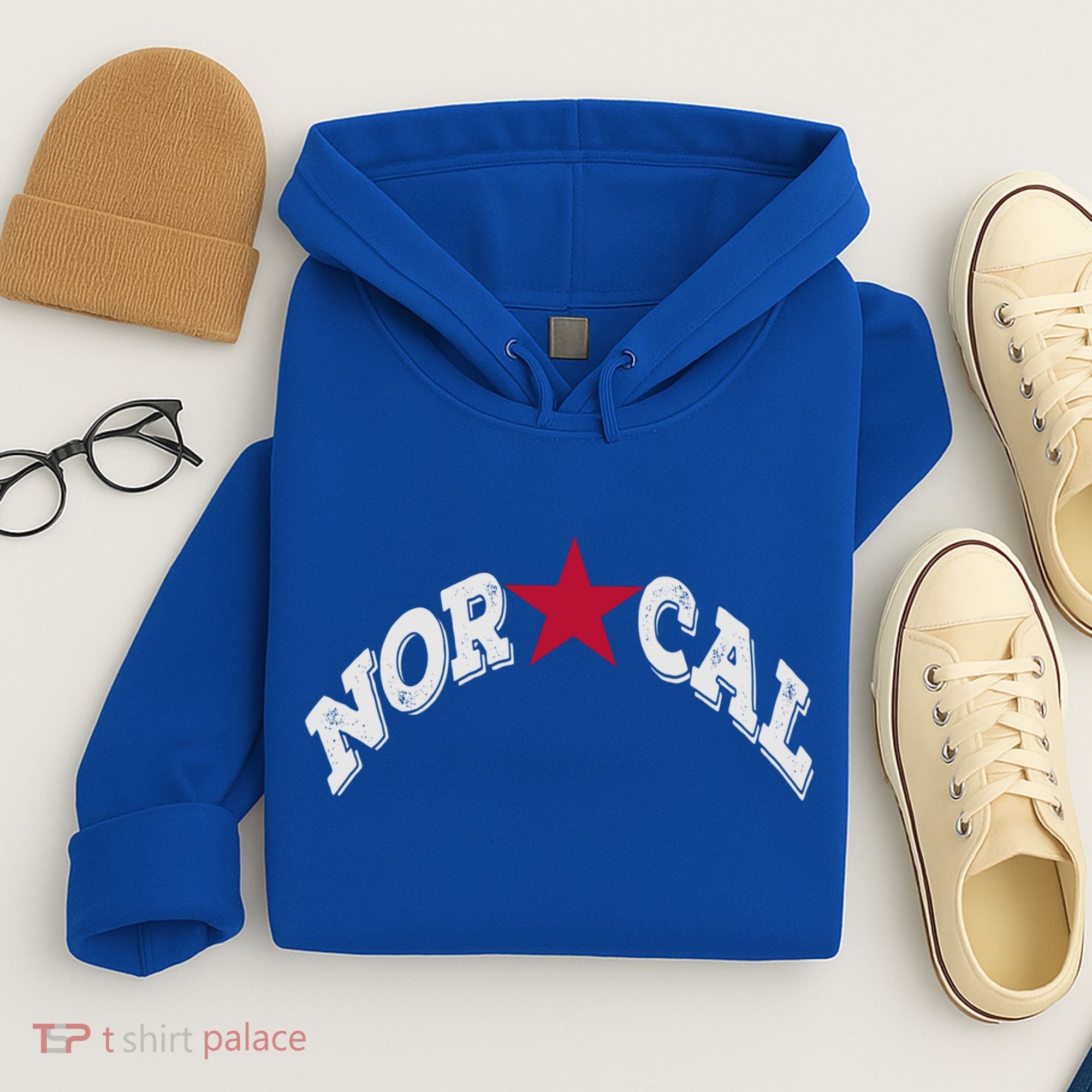 Northern California Norcal Nexa Rust Font Style Gift Hoodie