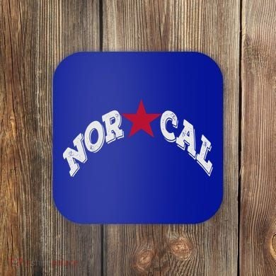 Northern California Norcal Nexa Rust Font Style Gift Coaster