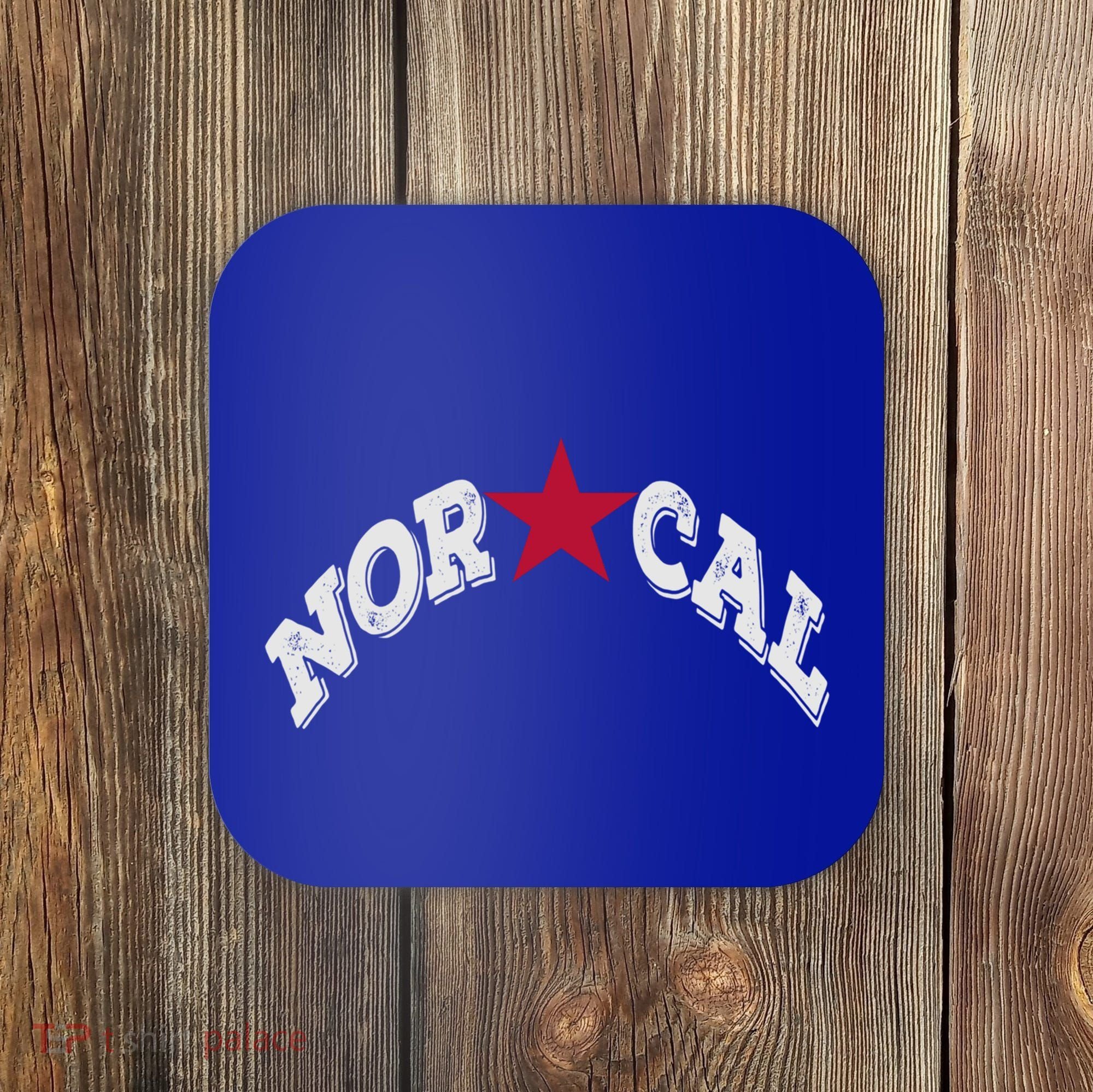 Northern California Norcal Nexa Rust Font Style Gift Coaster