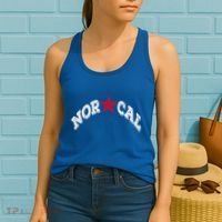Northern California Norcal Nexa Rust Font Style Gift Women's Tank Top thumb 2