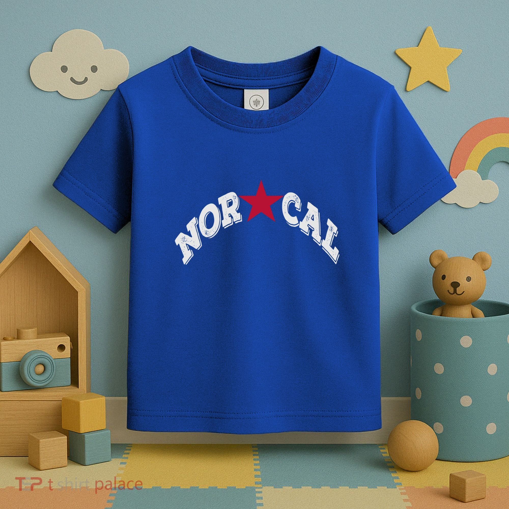 Northern California Norcal Nexa Rust Font Style Gift Toddler T-Shirt
