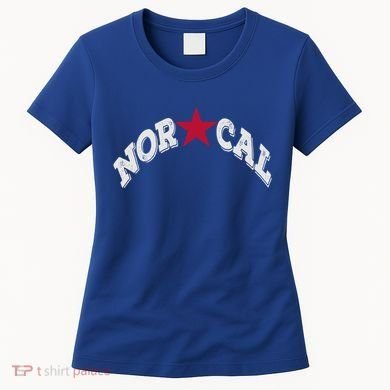 Northern California Norcal Nexa Rust Font Style Gift Women's T-Shirt