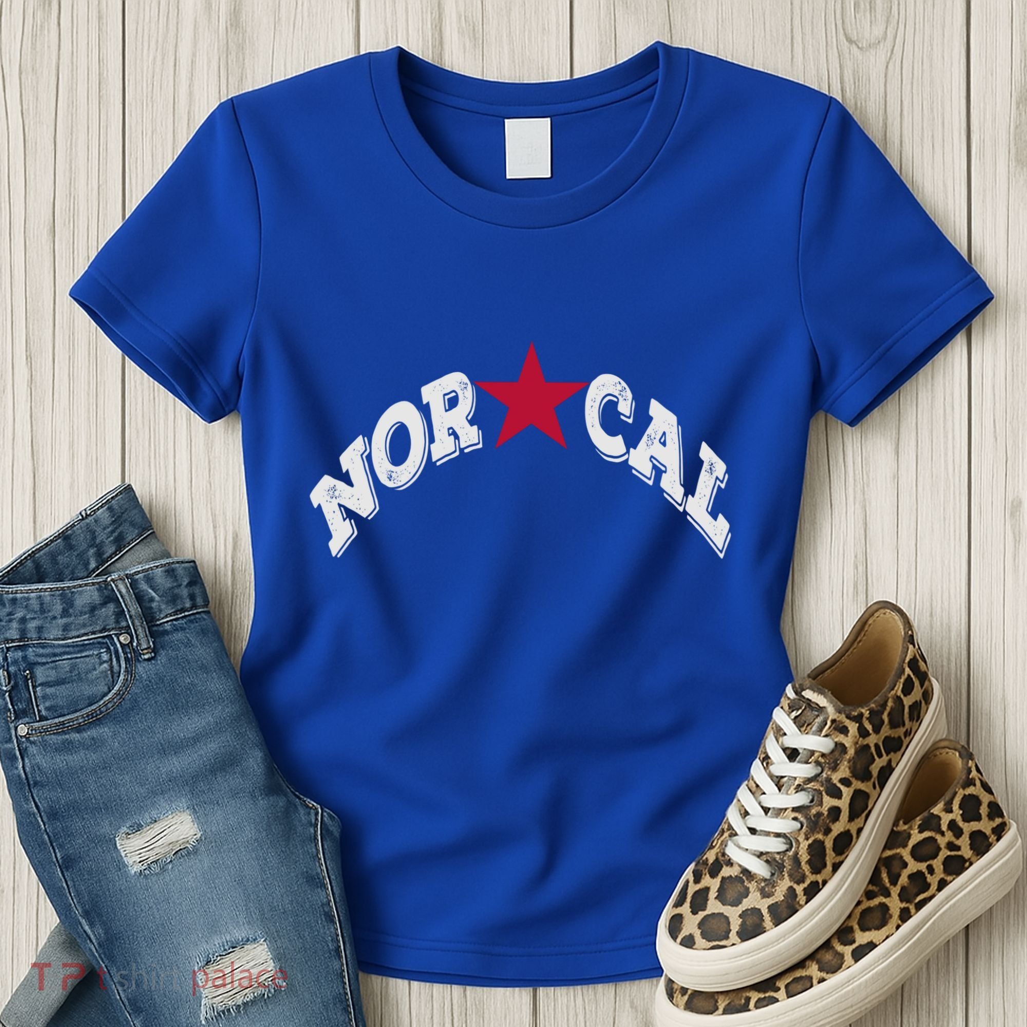 Northern California Norcal Nexa Rust Font Style Gift Women's T-Shirt