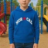 Northern California Norcal Nexa Rust Font Style Gift Kids Hoodie thumb 2