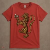 Norwegian Coat Of Arms Norway Lion T-Shirt thumb 4