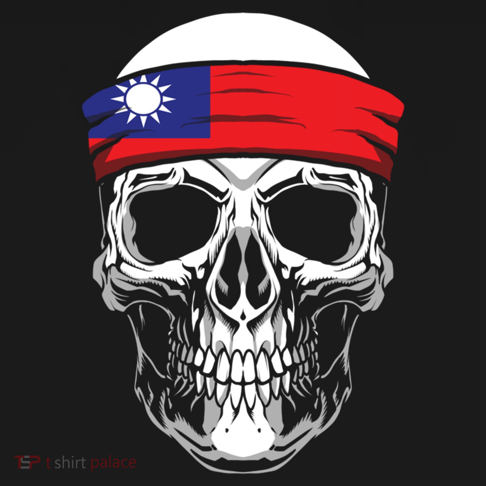 Nationality Country Origin Meaningful Gift Skull Flag Taiwan Funny Gift Women's Hoodie