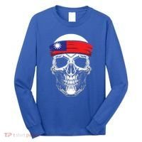 Nationality Country Origin Meaningful Gift Skull Flag Taiwan Funny Gift Long Sleeve Shirt thumb 0