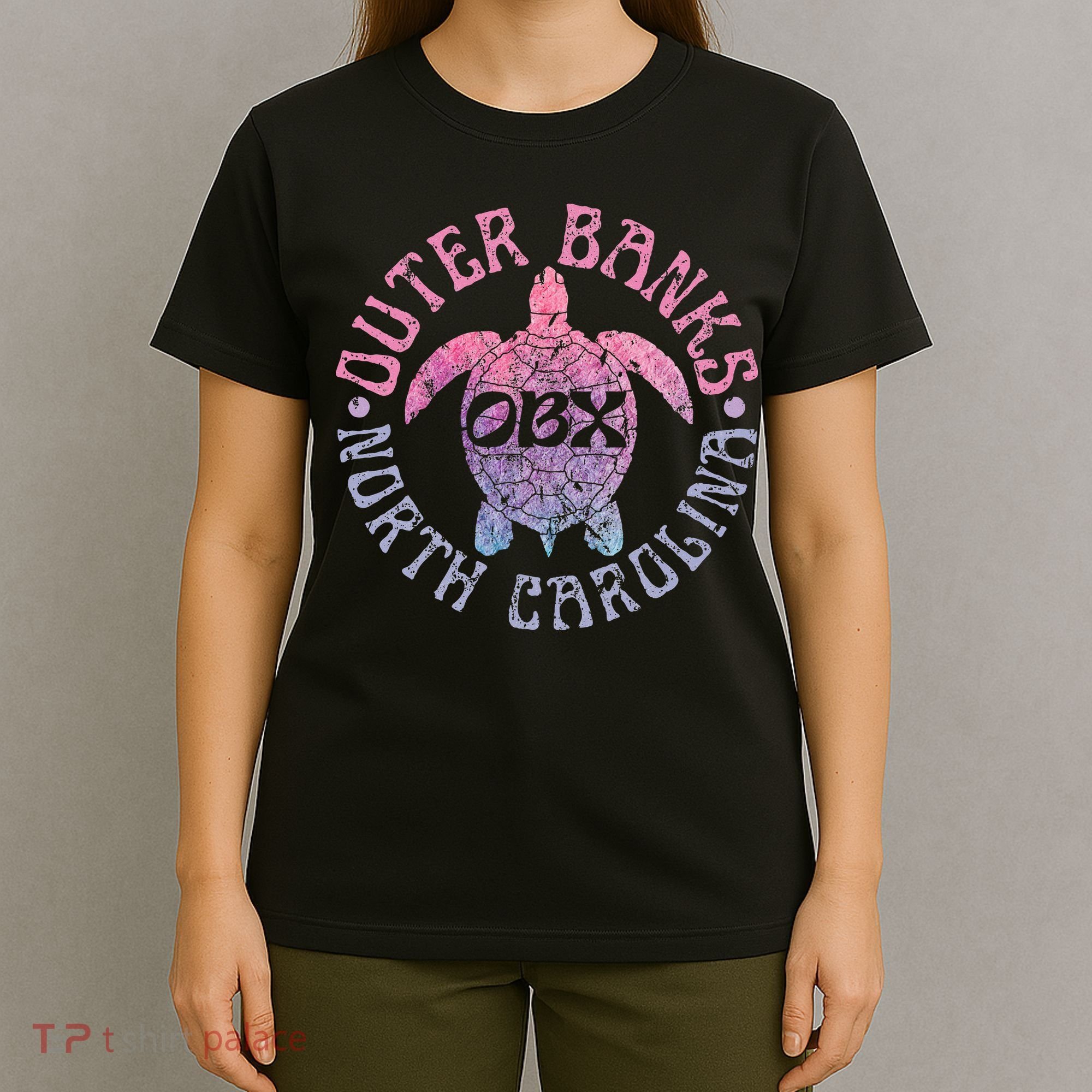 North Carolina Obx Sea Turtle Beach T-Shirt