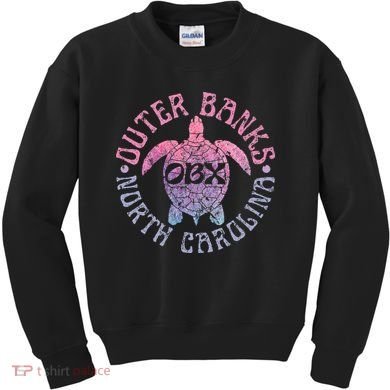 North Carolina Obx Sea Turtle Beach Kids Sweatshirt