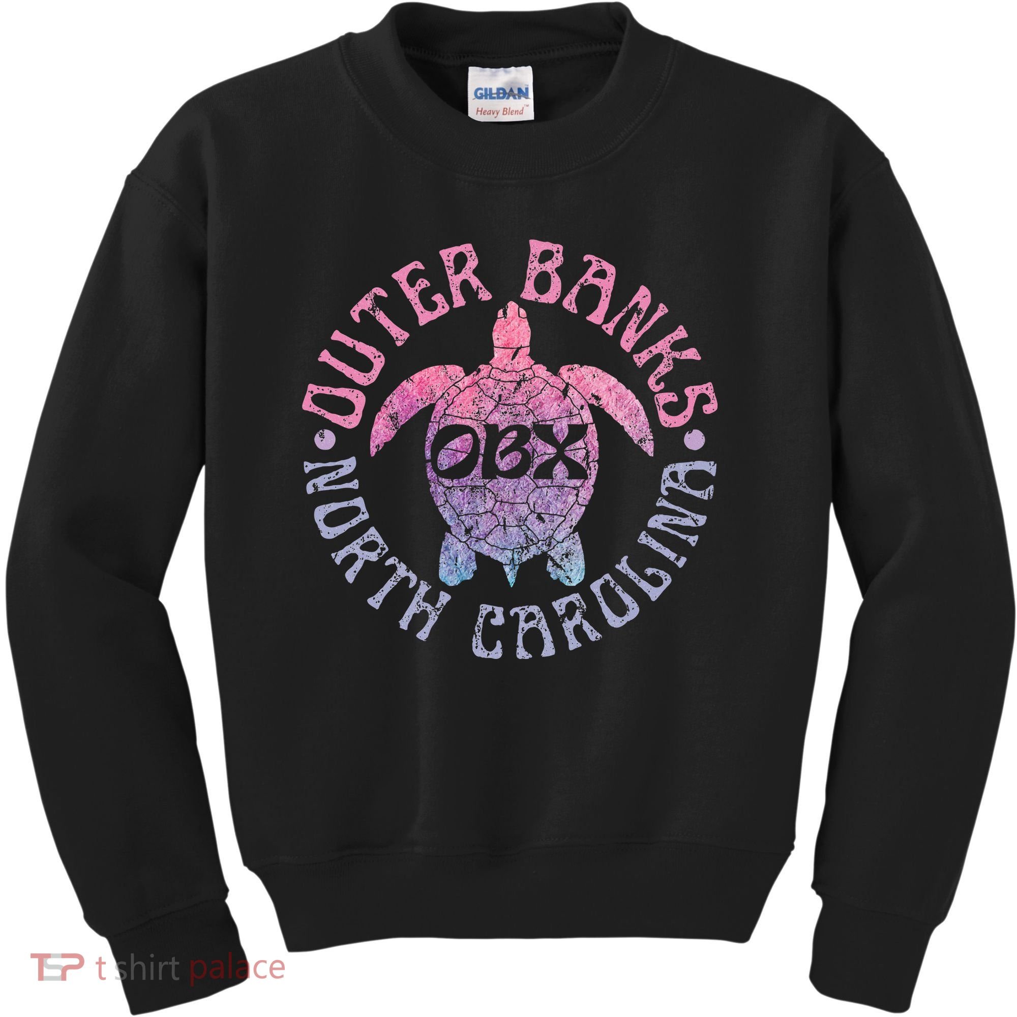 North Carolina Obx Sea Turtle Beach Kids Sweatshirt
