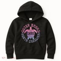 North Carolina Obx Sea Turtle Beach Kids Hoodie thumb 0