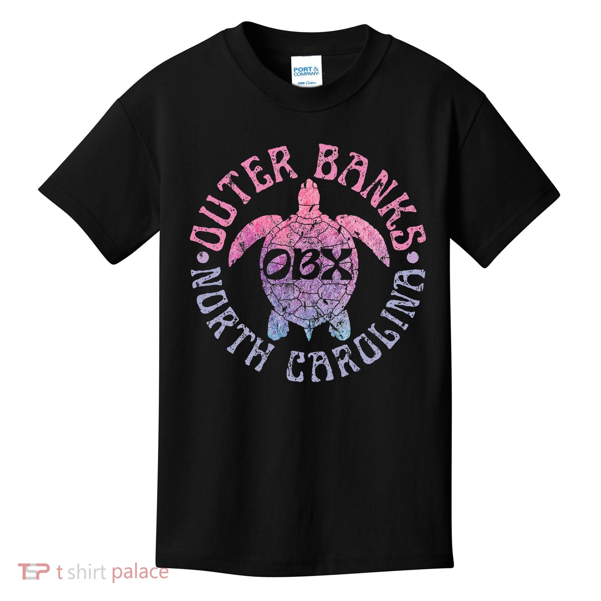 North Carolina Obx Sea Turtle Beach Kids T-Shirt