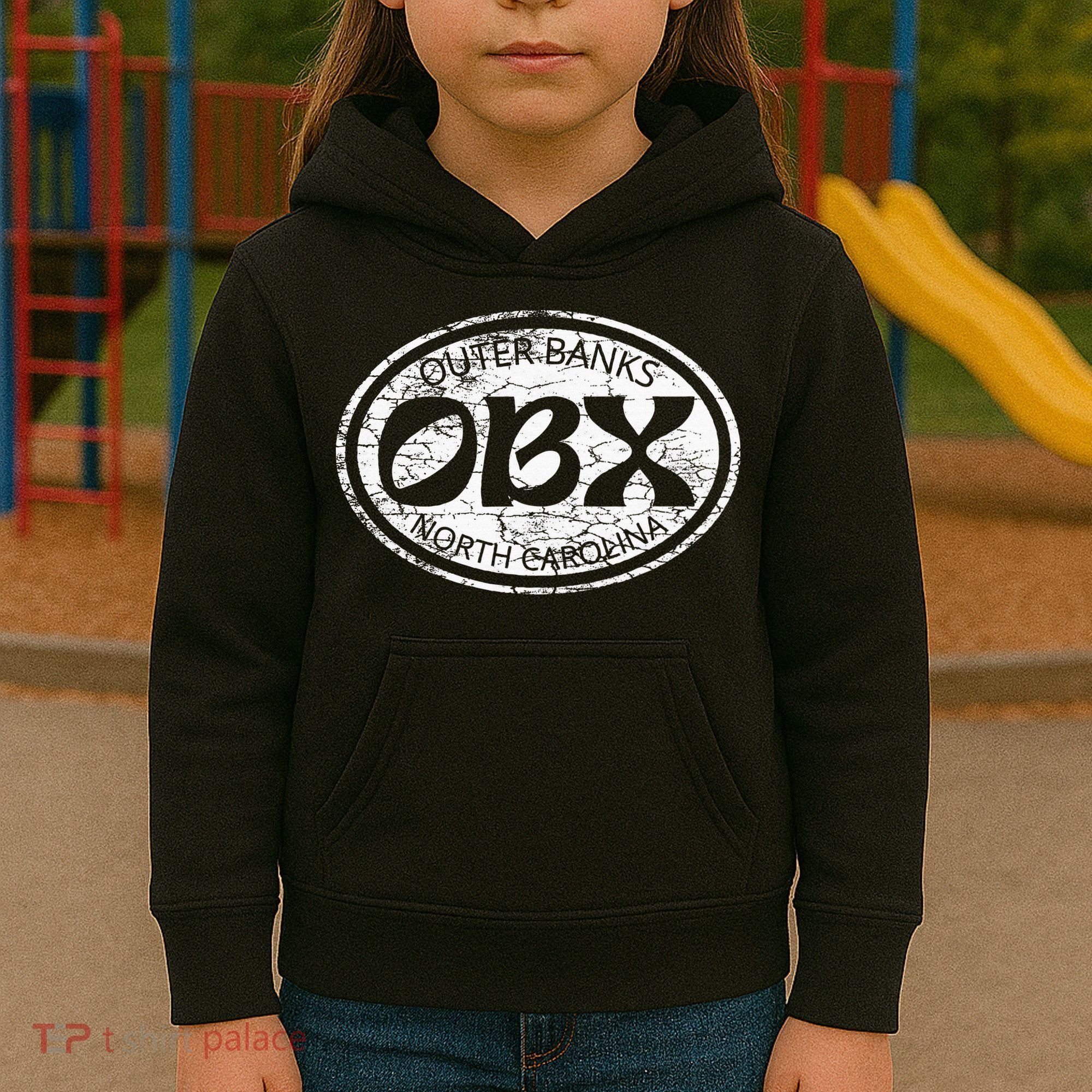 North Carolina Obx Beach Summer Travel Kids Hoodie