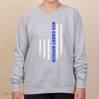 Nys Court Officer Thin Blue Line Flag Women's Sweatshirt thumb 0
