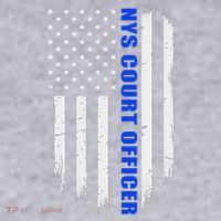 Nys Court Officer Thin Blue Line Flag Women's Sweatshirt thumb 2