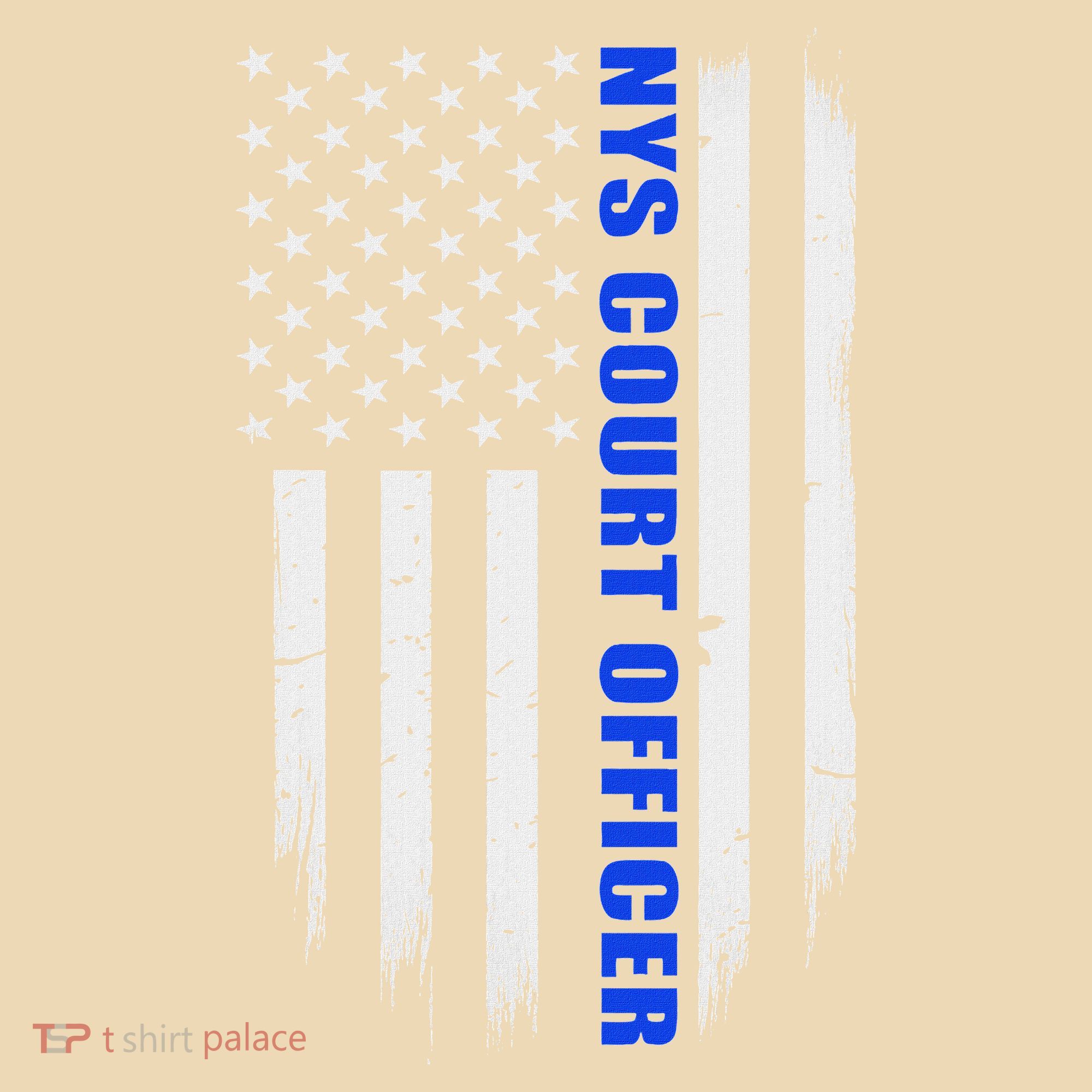 Nys Court Officer Thin Blue Line Flag Tote Bag