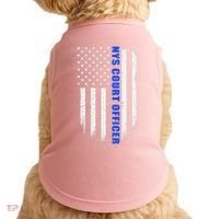 Nys Court Officer Thin Blue Line Flag Doggie Tank thumb 0
