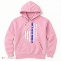 Nys Court Officer Thin Blue Line Flag Hoodie thumb 0