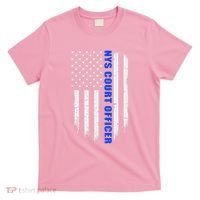 Nys Court Officer Thin Blue Line Flag T-Shirt thumb 0