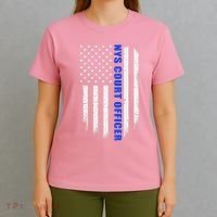 Nys Court Officer Thin Blue Line Flag T-Shirt thumb 4