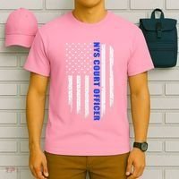Nys Court Officer Thin Blue Line Flag T-Shirt thumb 6