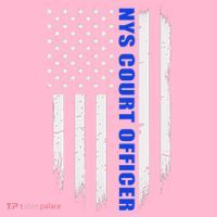 Nys Court Officer Thin Blue Line Flag T-Shirt thumb 7
