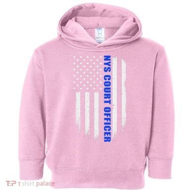 Nys Court Officer Thin Blue Line Flag Toddler Hoodie