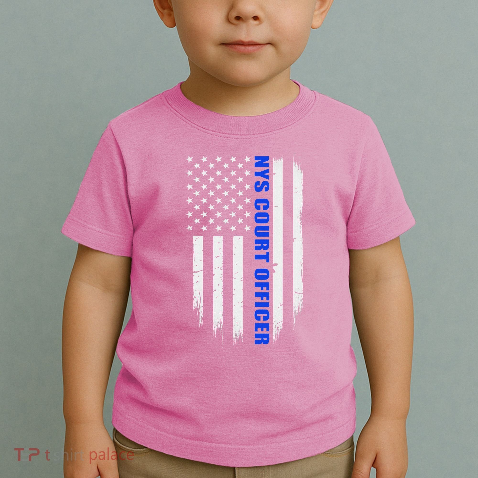 Nys Court Officer Thin Blue Line Flag Toddler T-Shirt