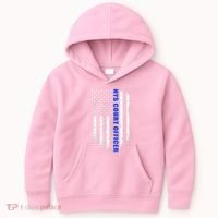 Nys Court Officer Thin Blue Line Flag Kids Hoodie thumb 0