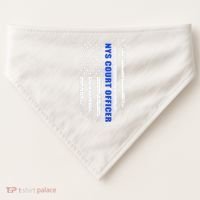Nys Court Officer Thin Blue Line Flag USA-Made Doggie Bandana thumb 0