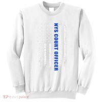 Nys Court Officer Thin Blue Line Flag Sweatshirt thumb 0